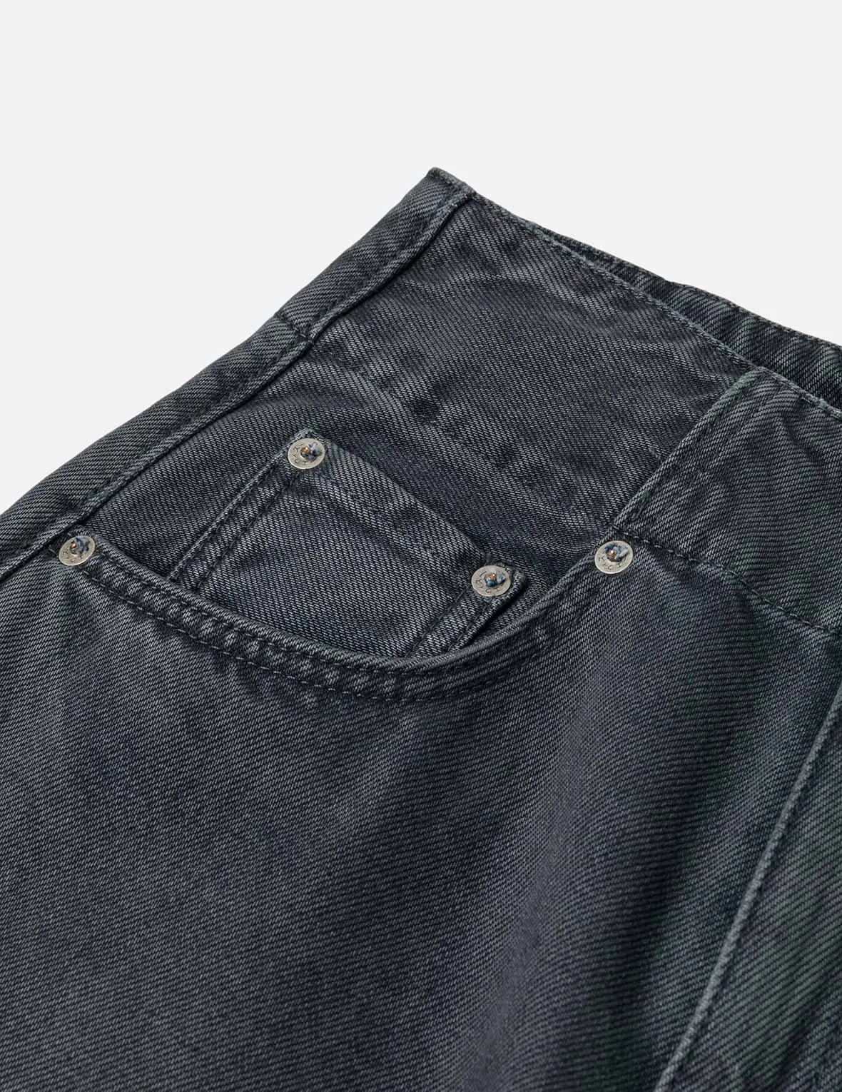 Distressed Kamon Appliqué Embroidery Balloon Fit Jeans sold by Evisu product image thumbnail 5