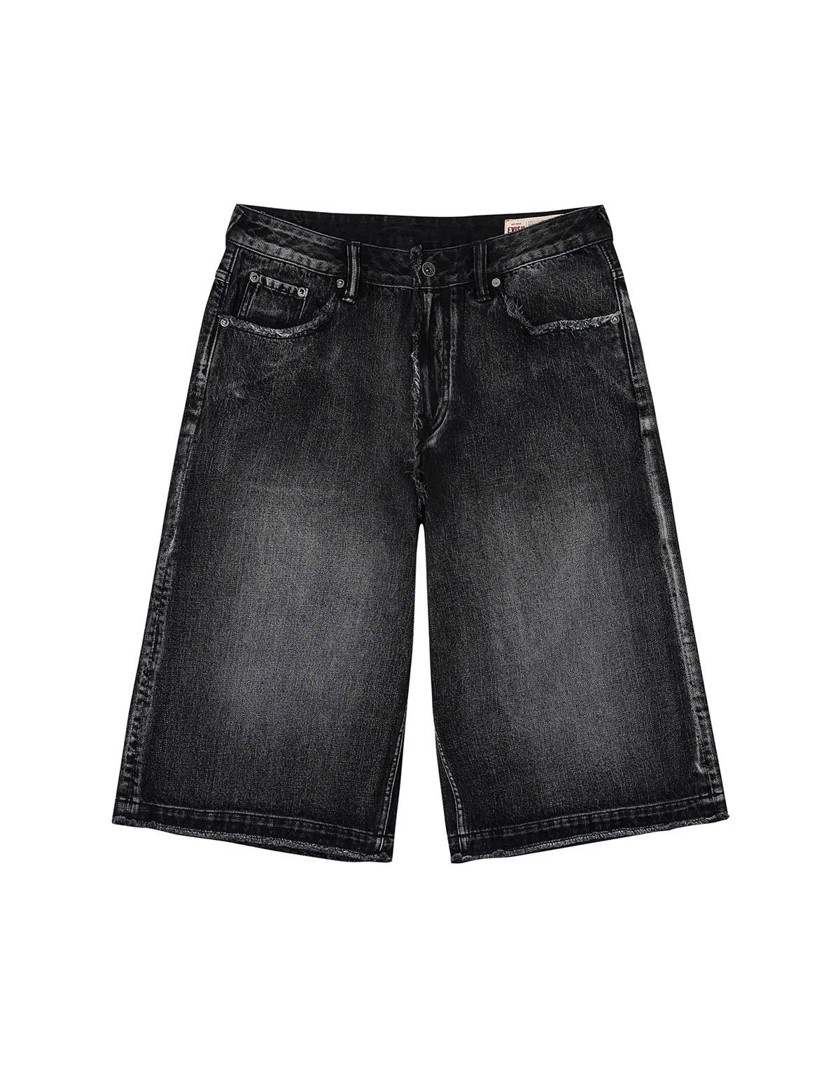 Distressed Daicock Print Fashion Fit Denim Shorts sold by Evisu product image thumbnail 2