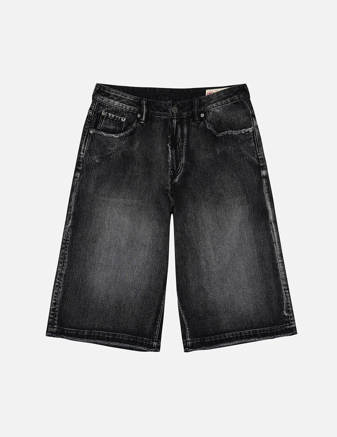 Distressed Daicock Print Fashion Fit Denim Shorts sold by Evisu product image thumbnail 4