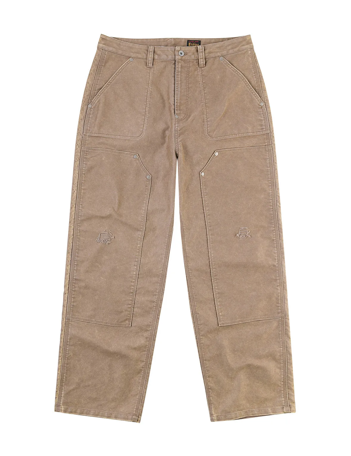 Seagull Print and Multi-Pocket Regular Fit Cargo Pants sold by Evisu product image thumbnail 3