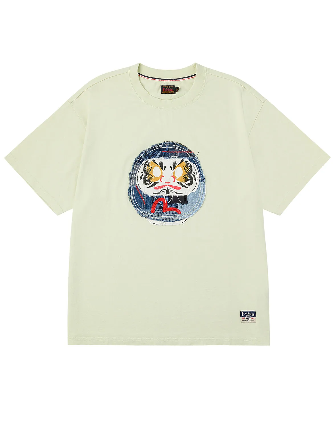 Sashiko Daruma and Seagull Relax Fit T-Shirt sold by Evisu product image thumbnail 3