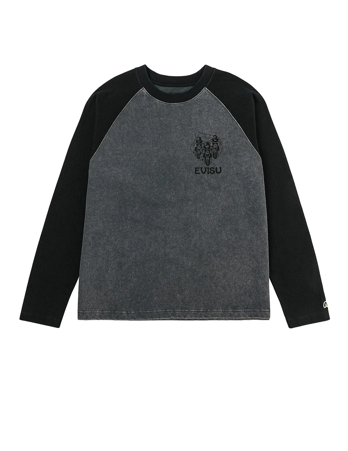 Retro Motocross Print Relax Fit Long-sleeve T-shirt sold by Evisu product image thumbnail 4