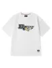 Henohenomohe Godhead and Wheel of Wisdom tag Daicock Print Relax Fit T-Shirt sold by Evisu