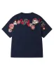 Henohenomohe Godhead and Wheel of Wisdom tag Daicock Print Relax Fit T-Shirt sold by Evisu