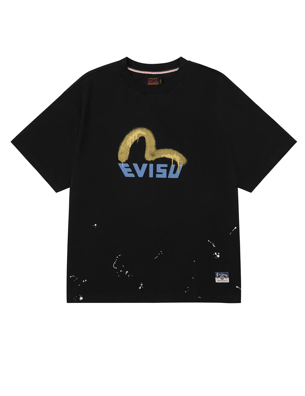 Graffiti-Style Seagull and Logo Print Relax Fit T-Shirt sold by Evisu product image thumbnail 2
