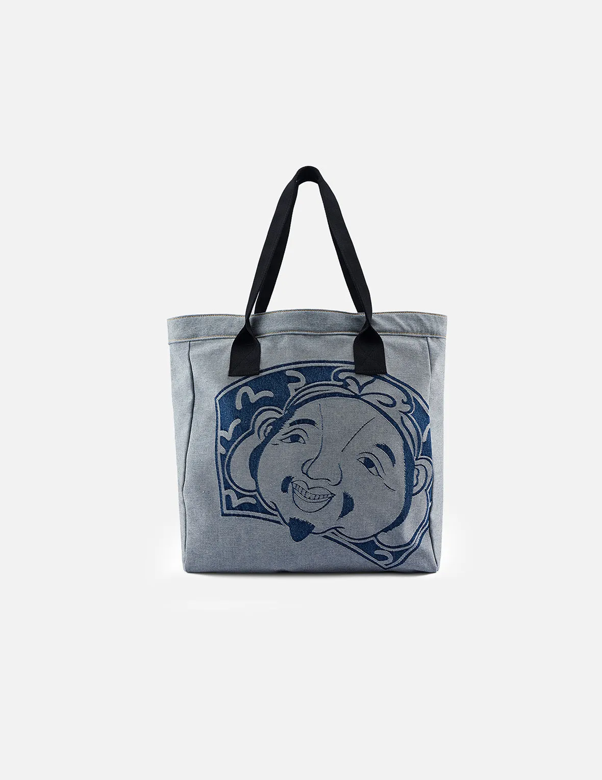 Godhead and Seagull Jacquard Denim Tote Bag sold by Evisu product image thumbnail 3