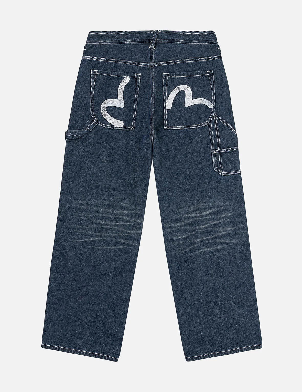 Distressed Seagull Print Loose Fit Cargo Jeans sold by Evisu product image thumbnail 3