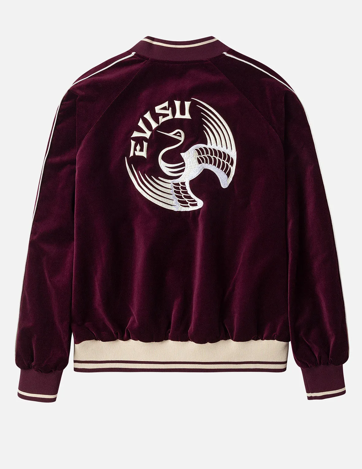 Crane and Logo Embroidery Regular Fit Reversible Bomber Jacket sold by Evisu product image thumbnail 3