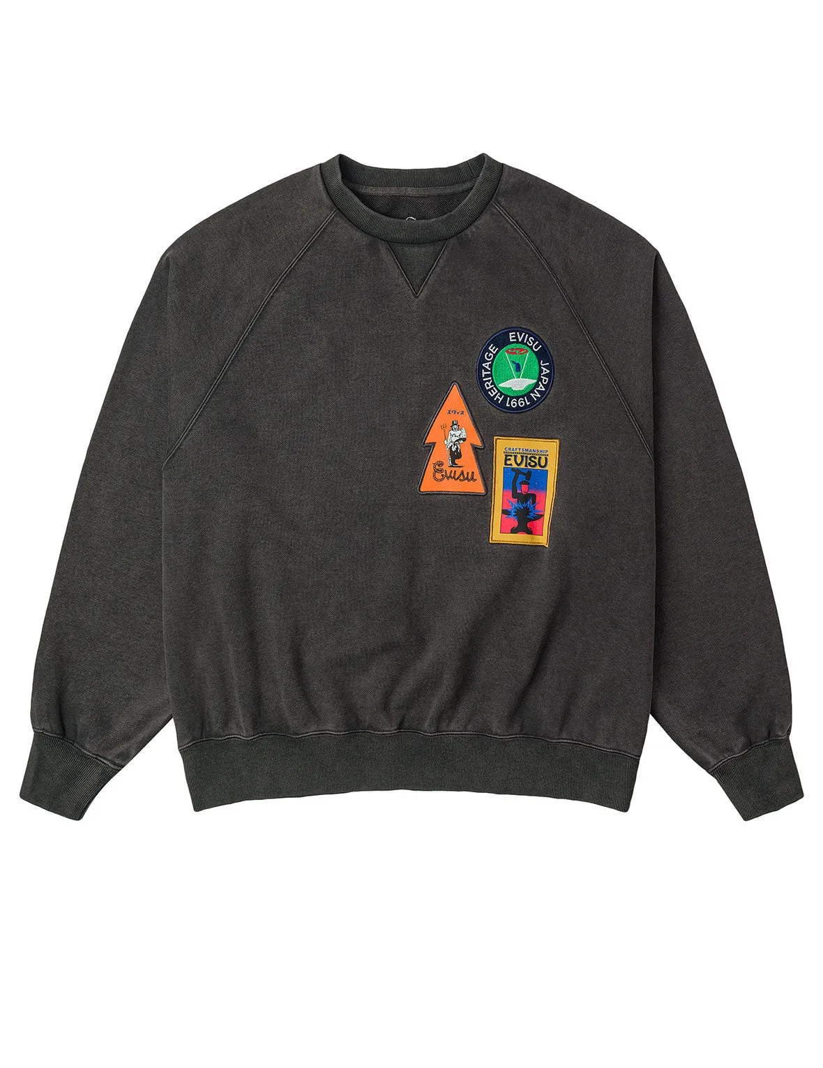 American "Ebisu" Patch and Seagull Embroidery Relax Fit Sweatshirt sold by Evisu product image thumbnail 2
