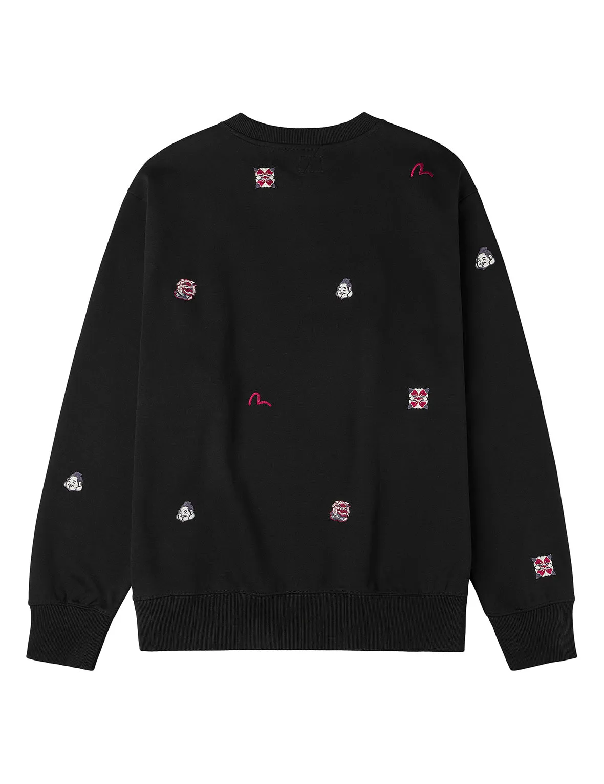 Allover Multi Logos Embroidery Relax Fit Sweatshirt sold by Evisu product image thumbnail 3