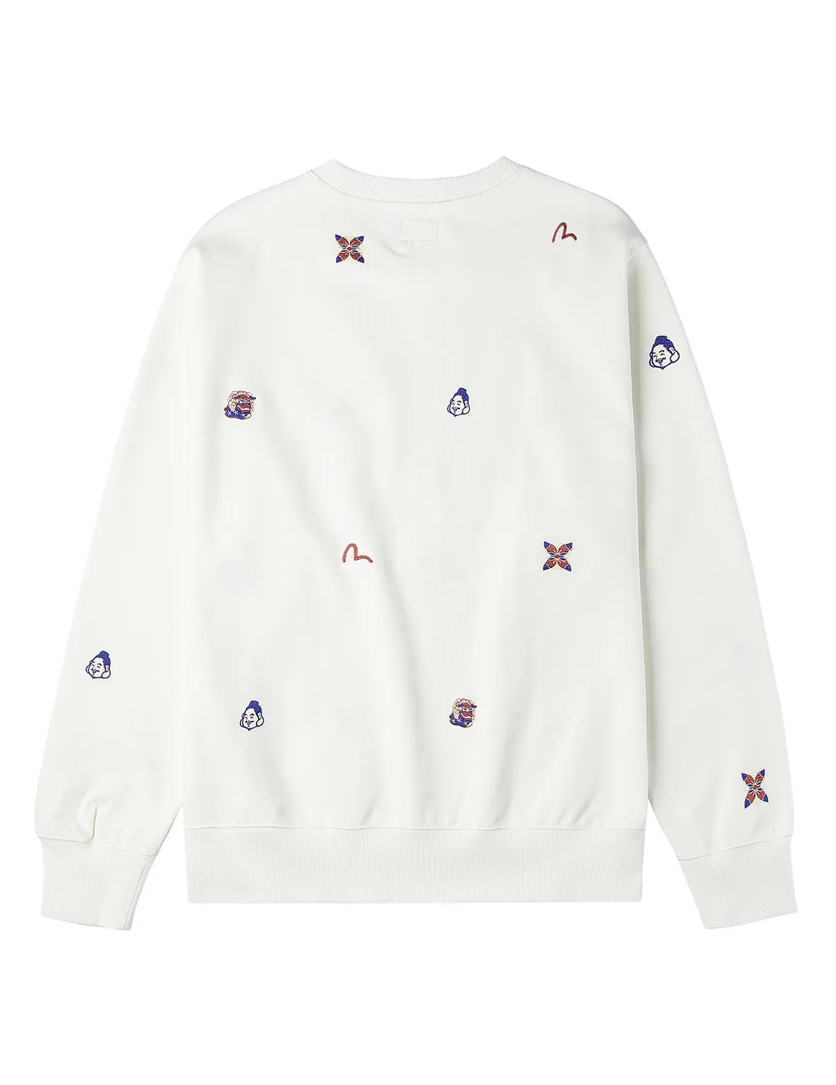 Allover Multi Logos Embroidery Relax Fit Sweatshirt sold by Evisu product image thumbnail 4