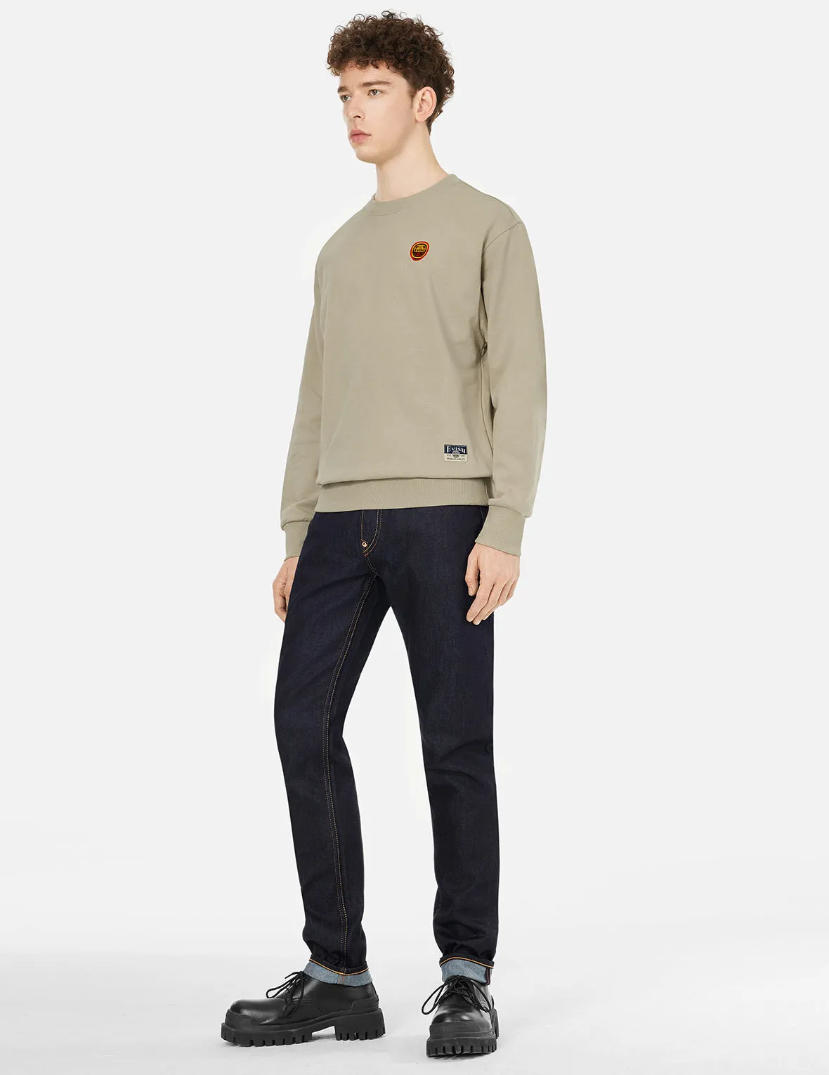 Ecru Seagull Print Taper Fit Jeans #2017 sold by Evisu product image thumbnail 3