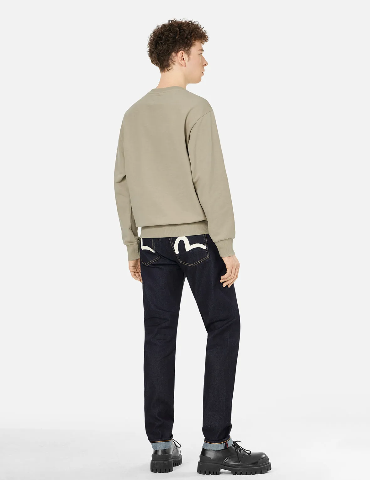 Ecru Seagull Print Taper Fit Jeans #2017 sold by Evisu product image thumbnail 4