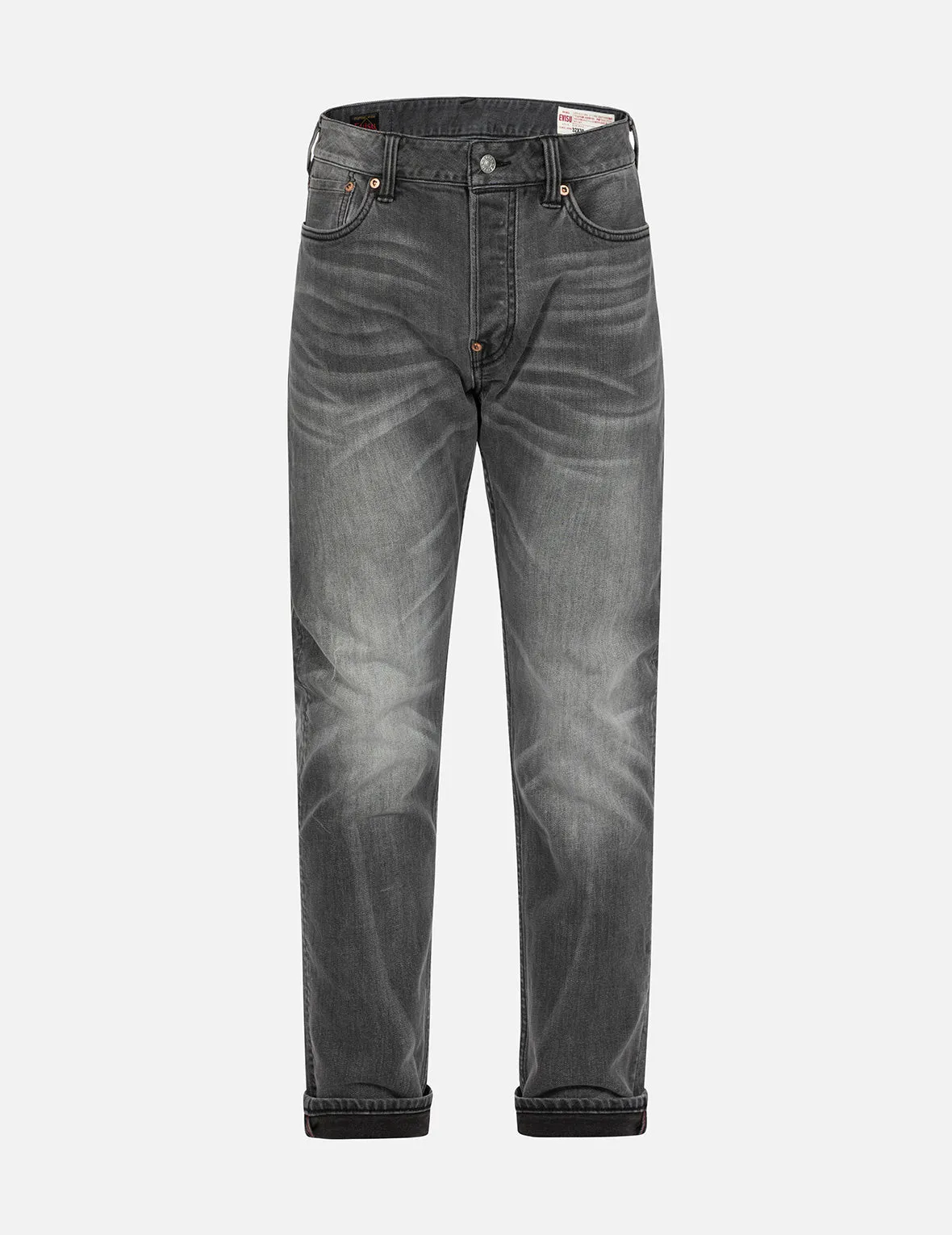 Washed Retro Ribbon Seagull Print Taper Fit Jeans #2017 sold by Evisu product image thumbnail 2