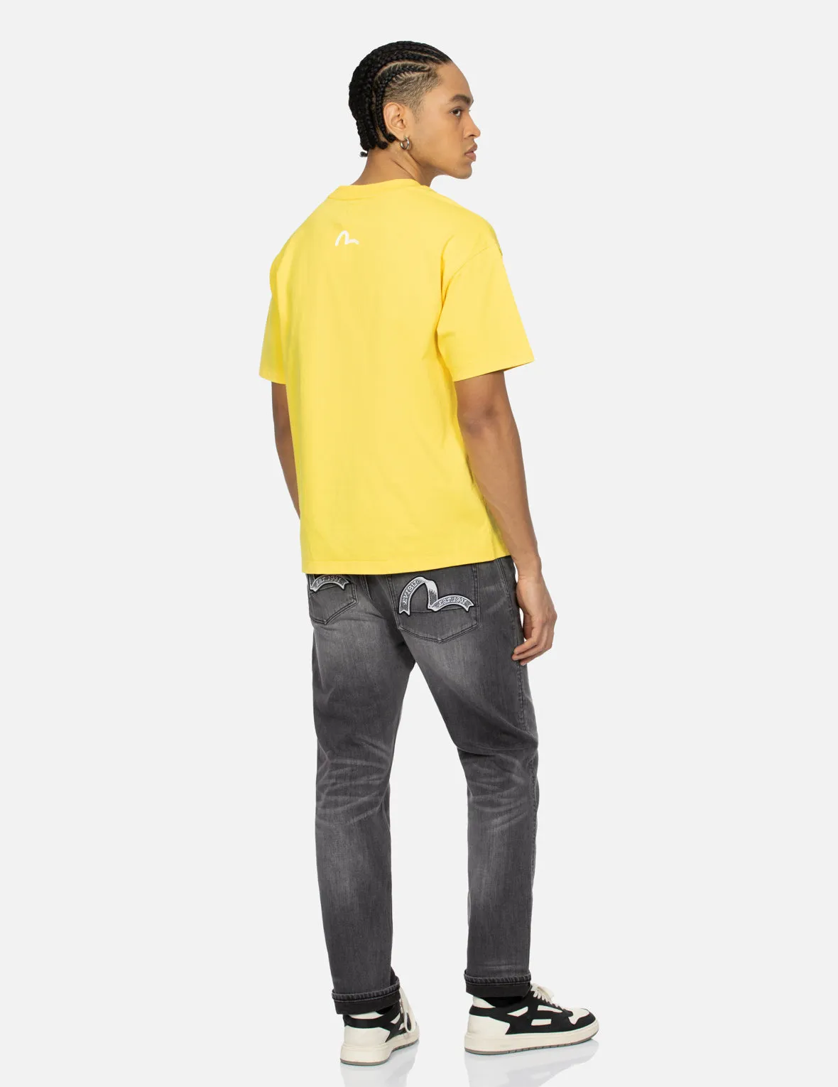 Washed Retro Ribbon Seagull Print Taper Fit Jeans #2017 sold by Evisu product image thumbnail 3