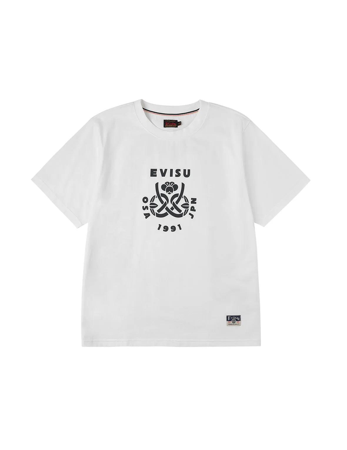Wheel of Wisdom and Daruma Daicock Print Regular Fit T-Shirt sold by Evisu product image thumbnail 3