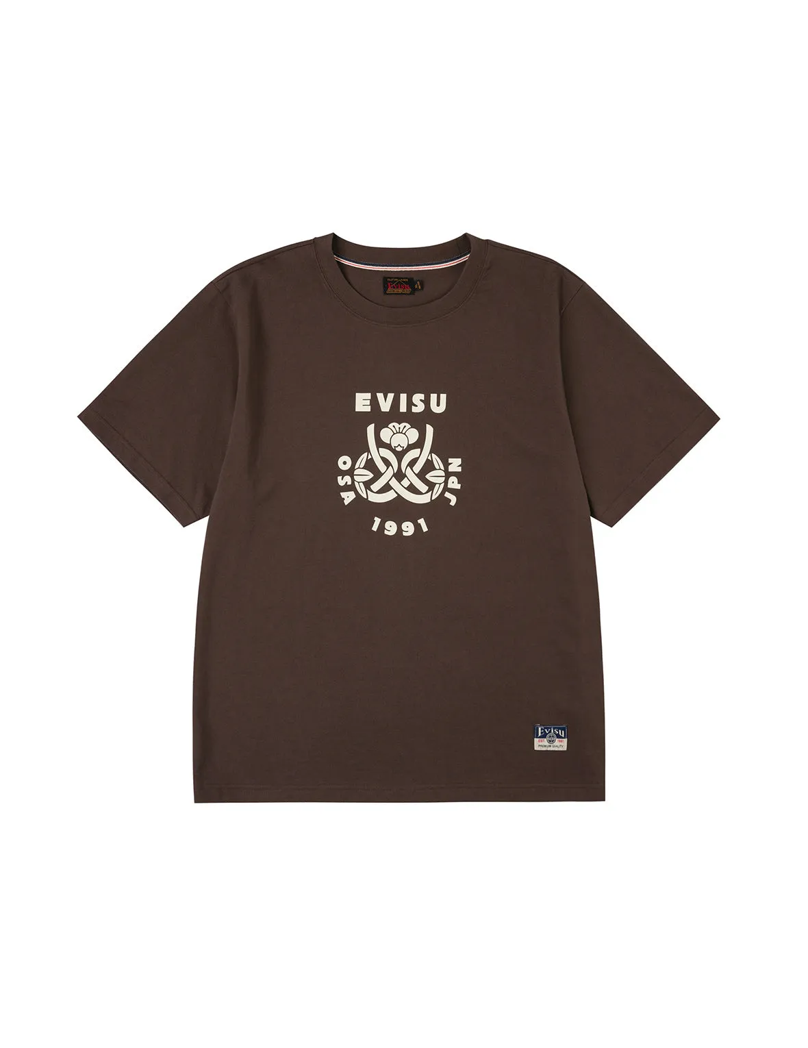 Wheel of Wisdom and Daruma Daicock Print Regular Fit T-Shirt sold by Evisu product image thumbnail 4