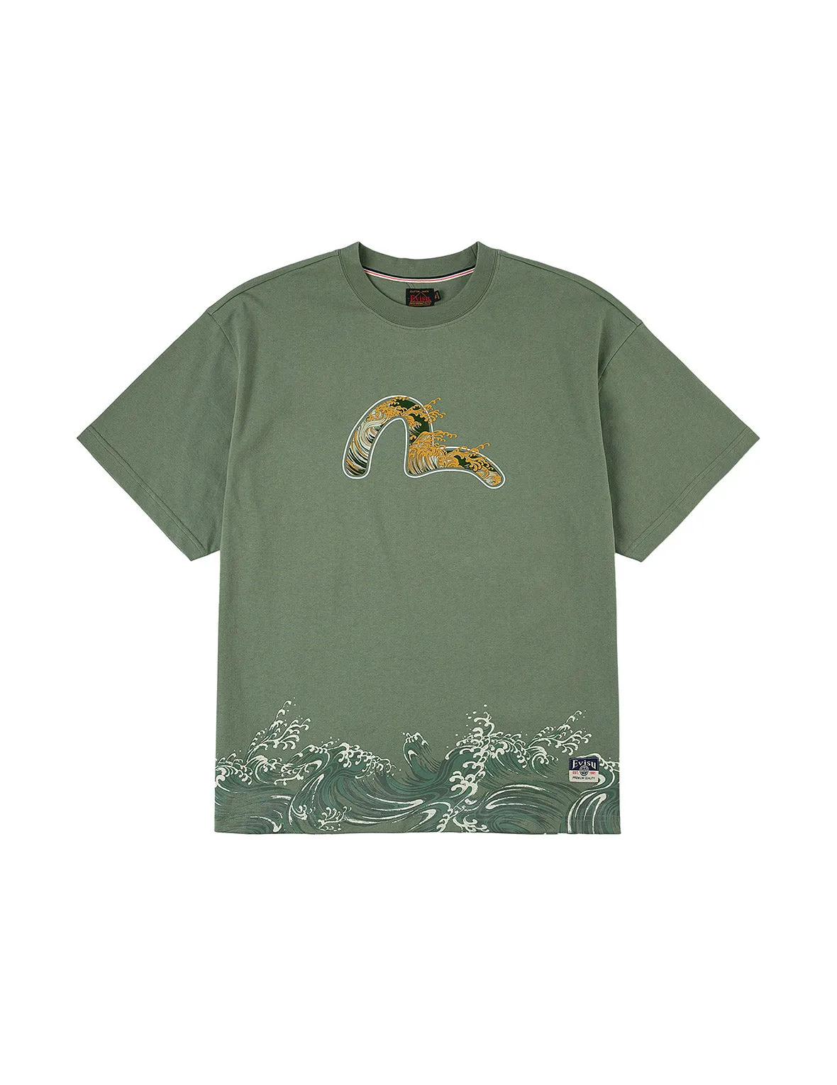 Seagull and Wave Print Relax Fit T-Shirt sold by Evisu product image thumbnail 2