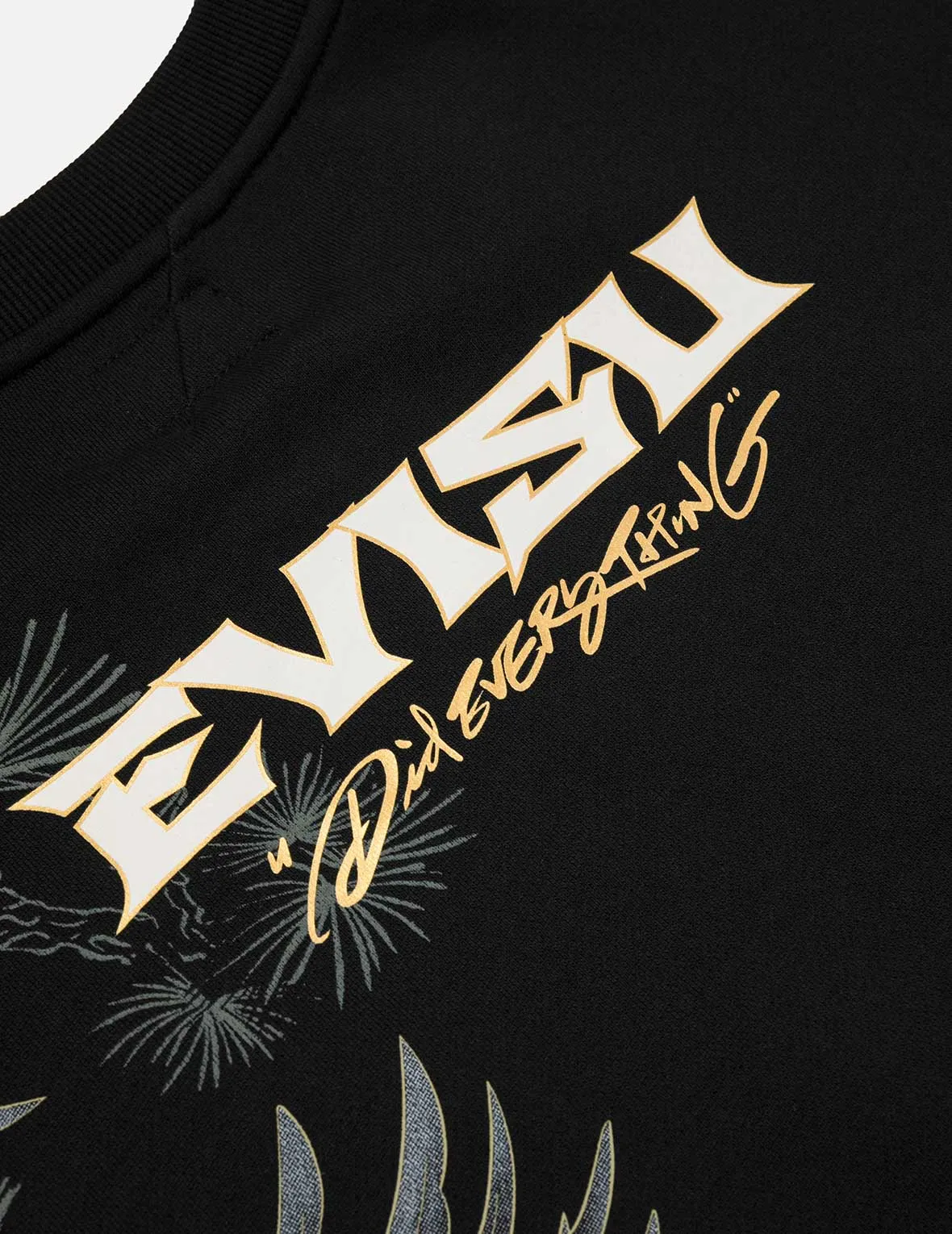 Grateful Crane Foil Print Relax Fit Sweatshirt sold by Evisu product image thumbnail 5