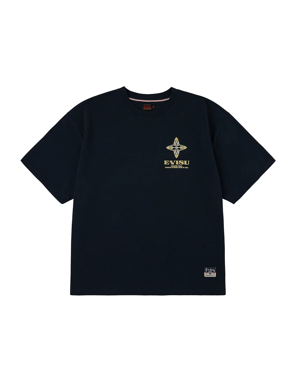 Crane Flying Wings with Daicock Print Loose Fit T-Shirt sold by Evisu product image thumbnail 4