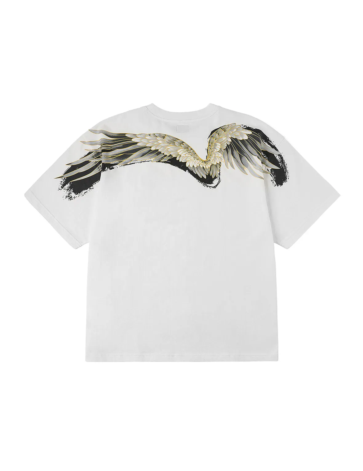 Crane Flying Wings with Daicock Print Loose Fit T-Shirt sold by Evisu