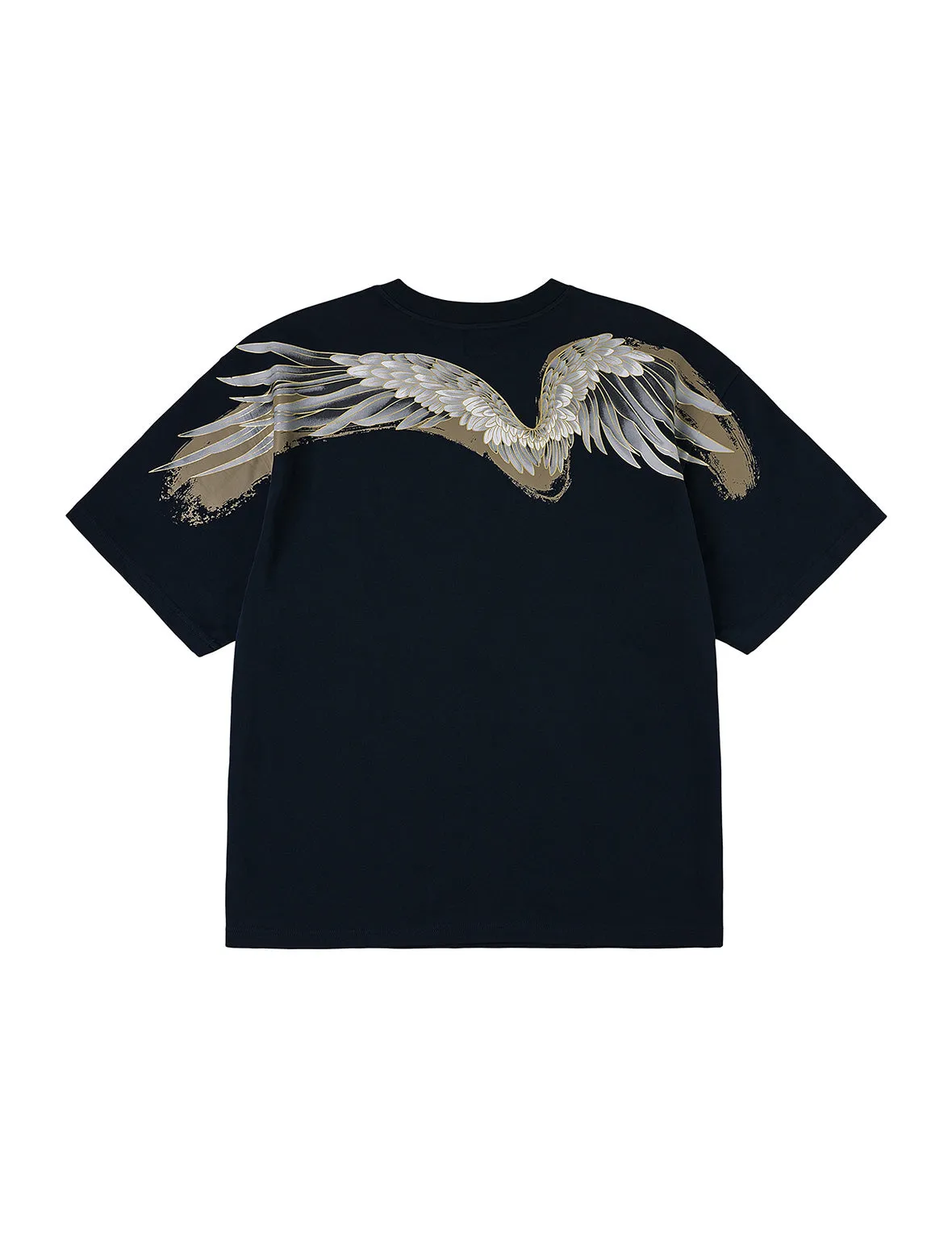 Crane Flying Wings with Daicock Print Loose Fit T-Shirt sold by Evisu product image thumbnail 2