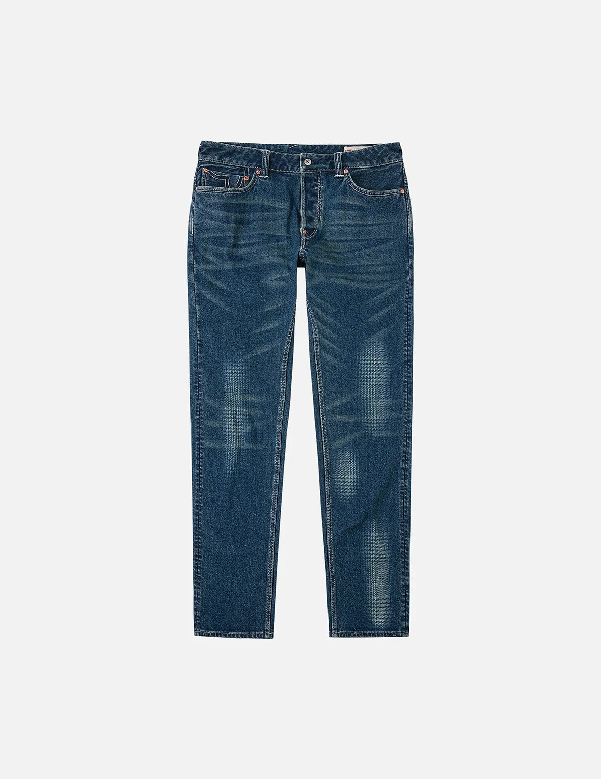 Washed Handbrush Houndstooth Daicock Print Slim Fit Jeans #2010 sold by Evisu product image thumbnail 4