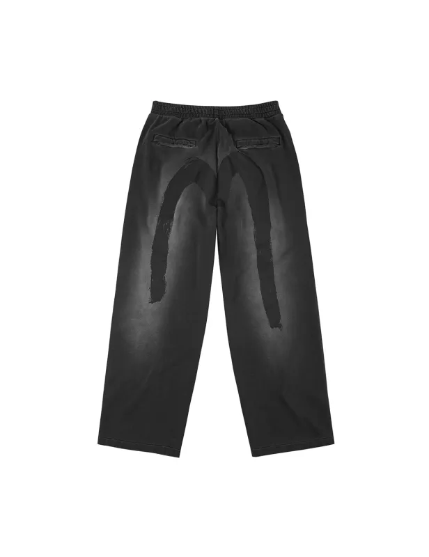 Washed Daicock Print Fashion Fit Sweatpants sold by Evisu
