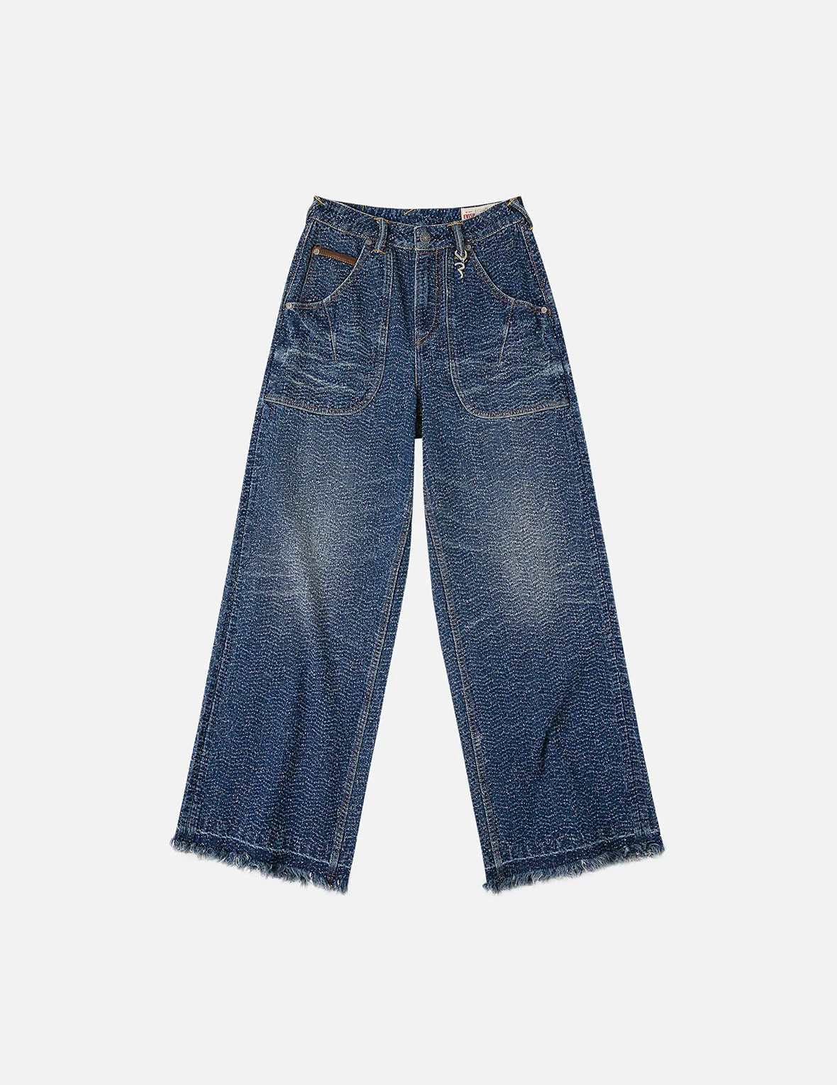 Washed and Distressed Straight Fit Denim sold by Evisu product image thumbnail 3