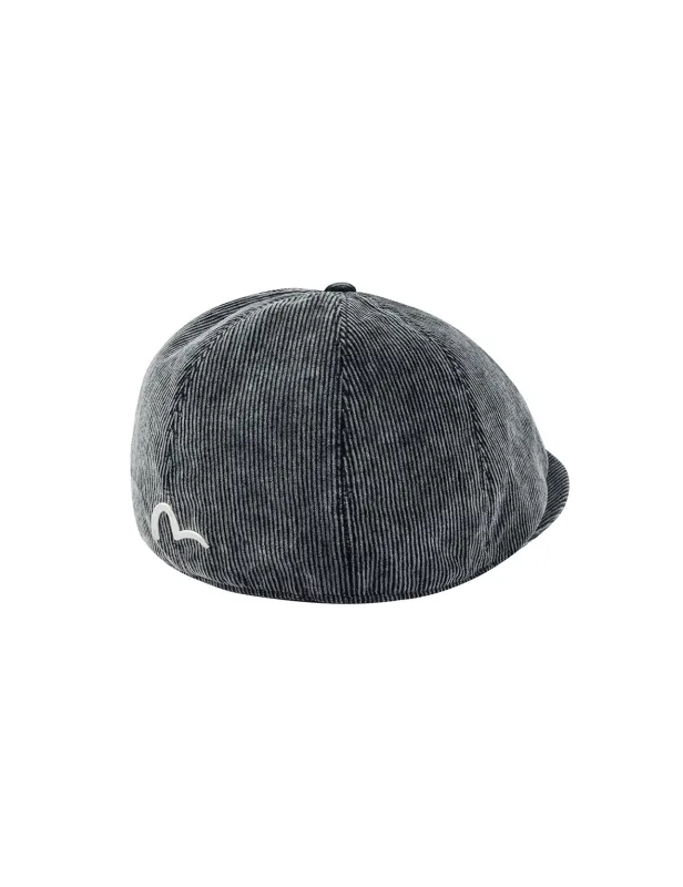 Seagull Embroidery Corduroy Hunting Cap sold by Evisu