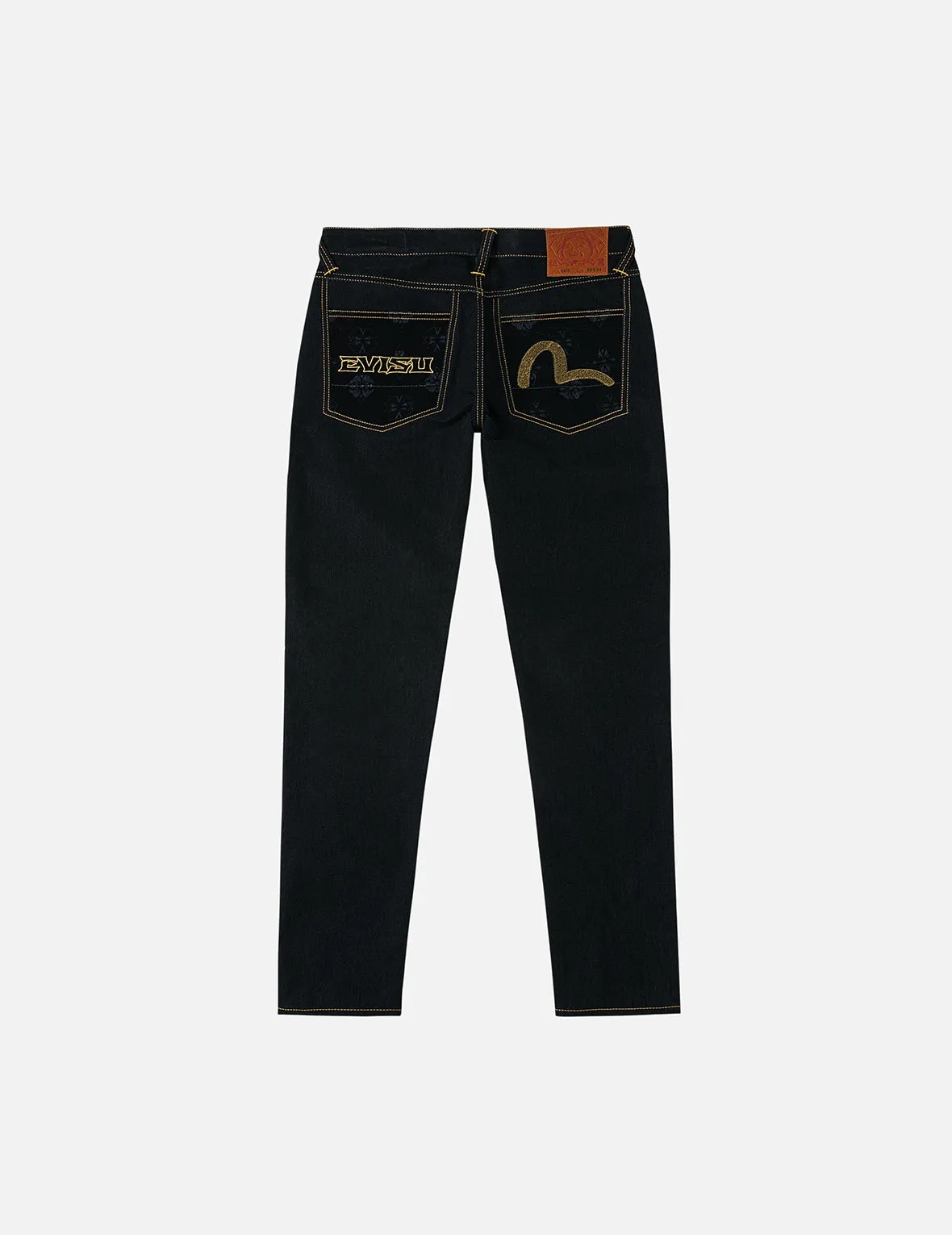 Logo Embroidery and Seagull Print Carrot Fit Jeans #2017 sold by Evisu product image thumbnail 3