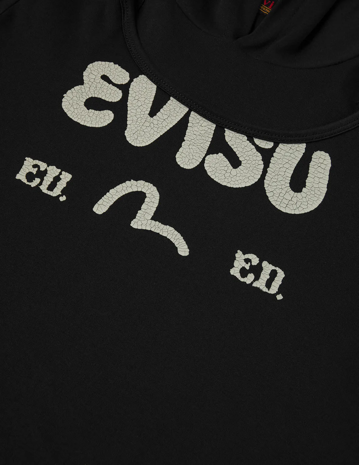 Logo and Seagull Ishigaki Camouflage Print Regular Fit Hooded 2-in-1 Long-sleeve Top sold by Evisu product image thumbnail 5