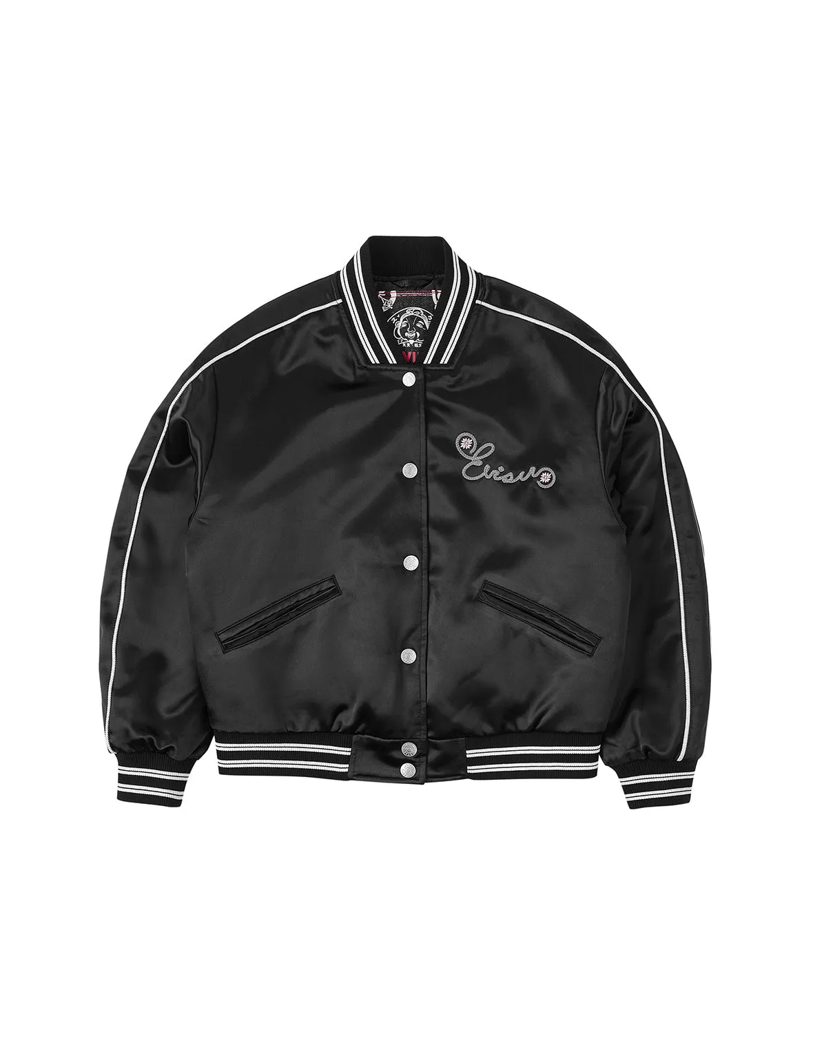 Logo and Fuzzy Cat Embroidery Fashion Fit Varsity Jacket sold by Evisu product image thumbnail 2