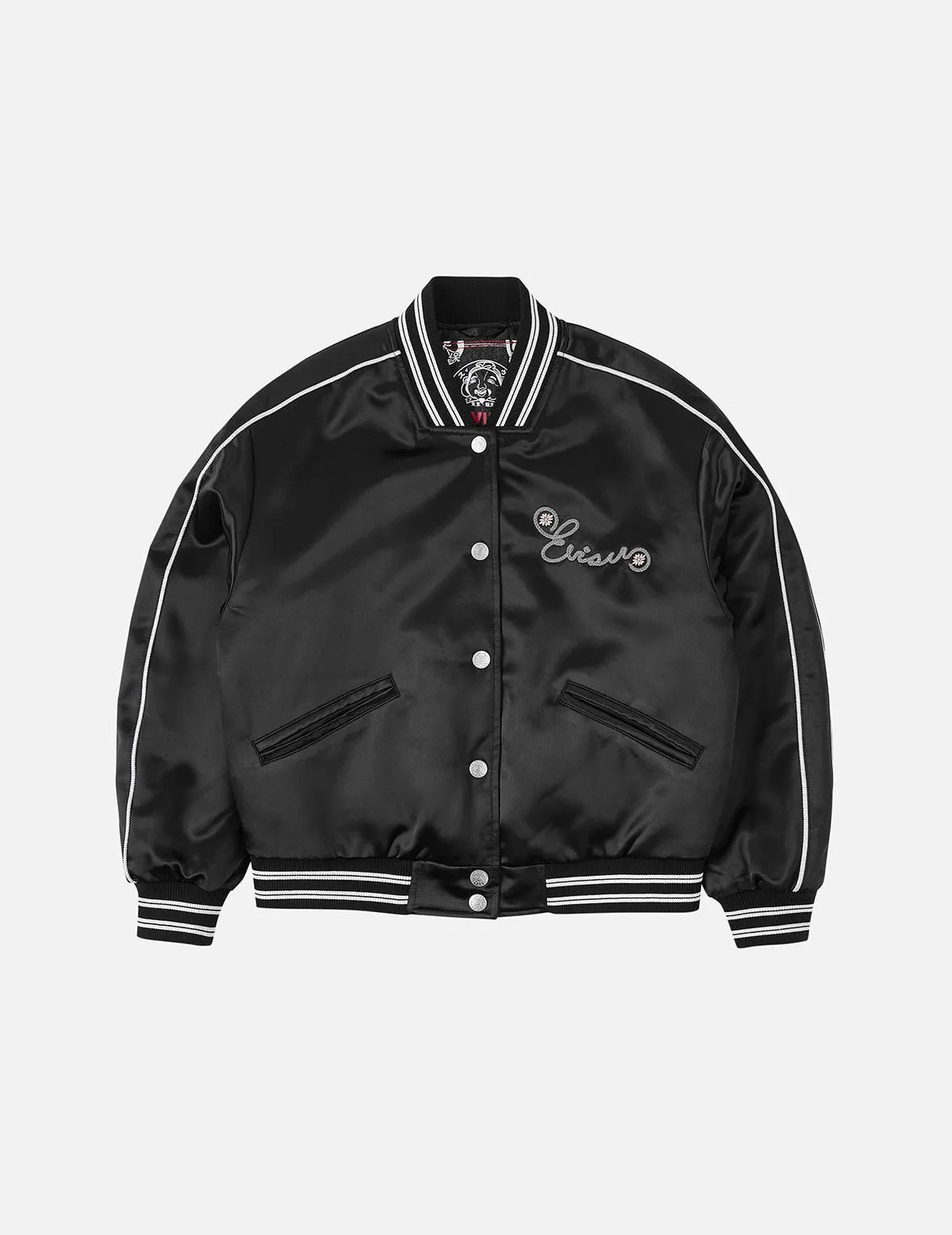 Logo and Fuzzy Cat Embroidery Fashion Fit Varsity Jacket sold by Evisu product image thumbnail 4