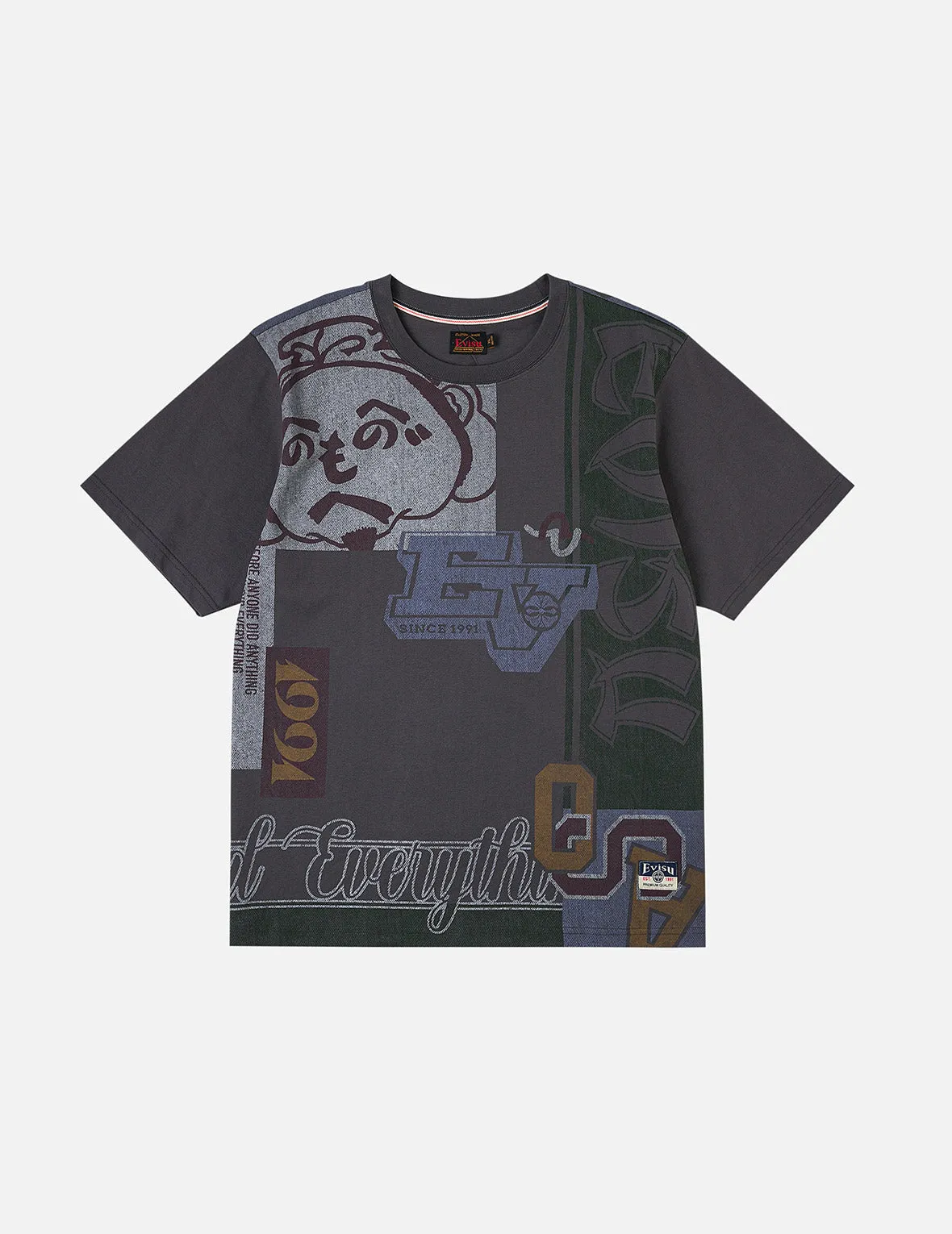 Henohenomohe Godhead and Logo Regular Fit T-shirt sold by Evisu product image thumbnail 3