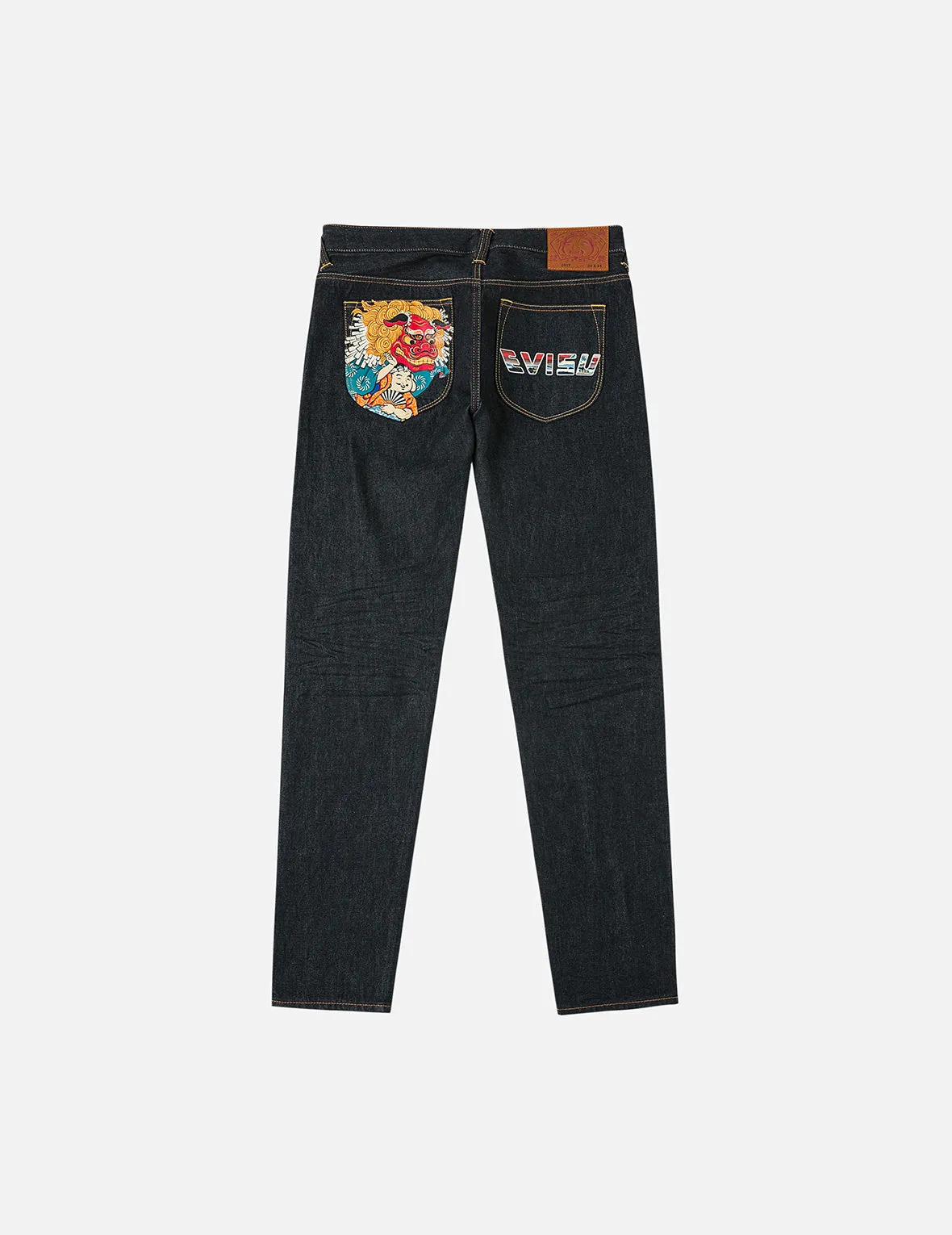 Godhead Lion Dance and Logo Print Carrot Fit Jeans #2017 sold by Evisu product image thumbnail 3