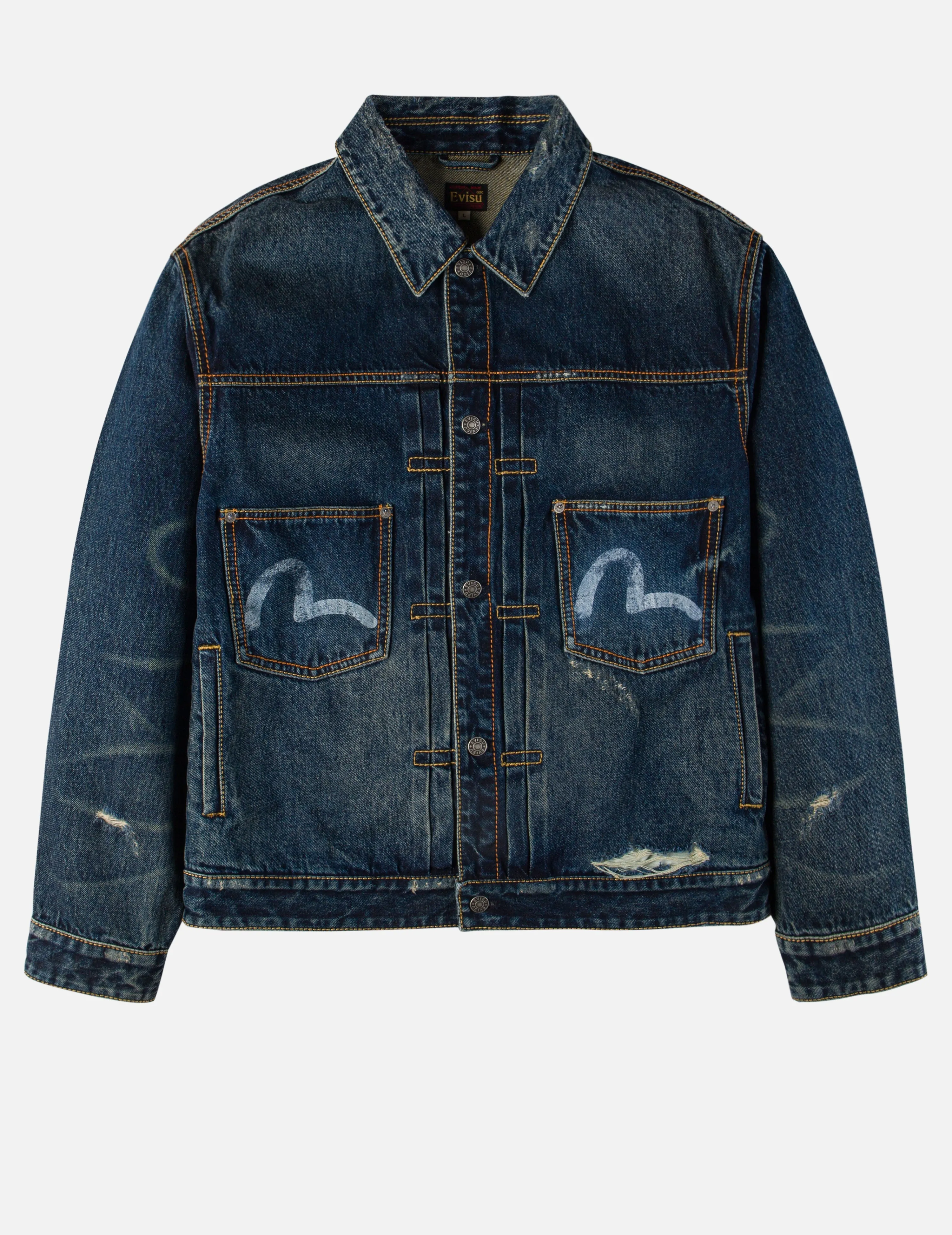 EVISU X GDC Washed Relax Fit Denim Jacket sold by Evisu product image thumbnail 3