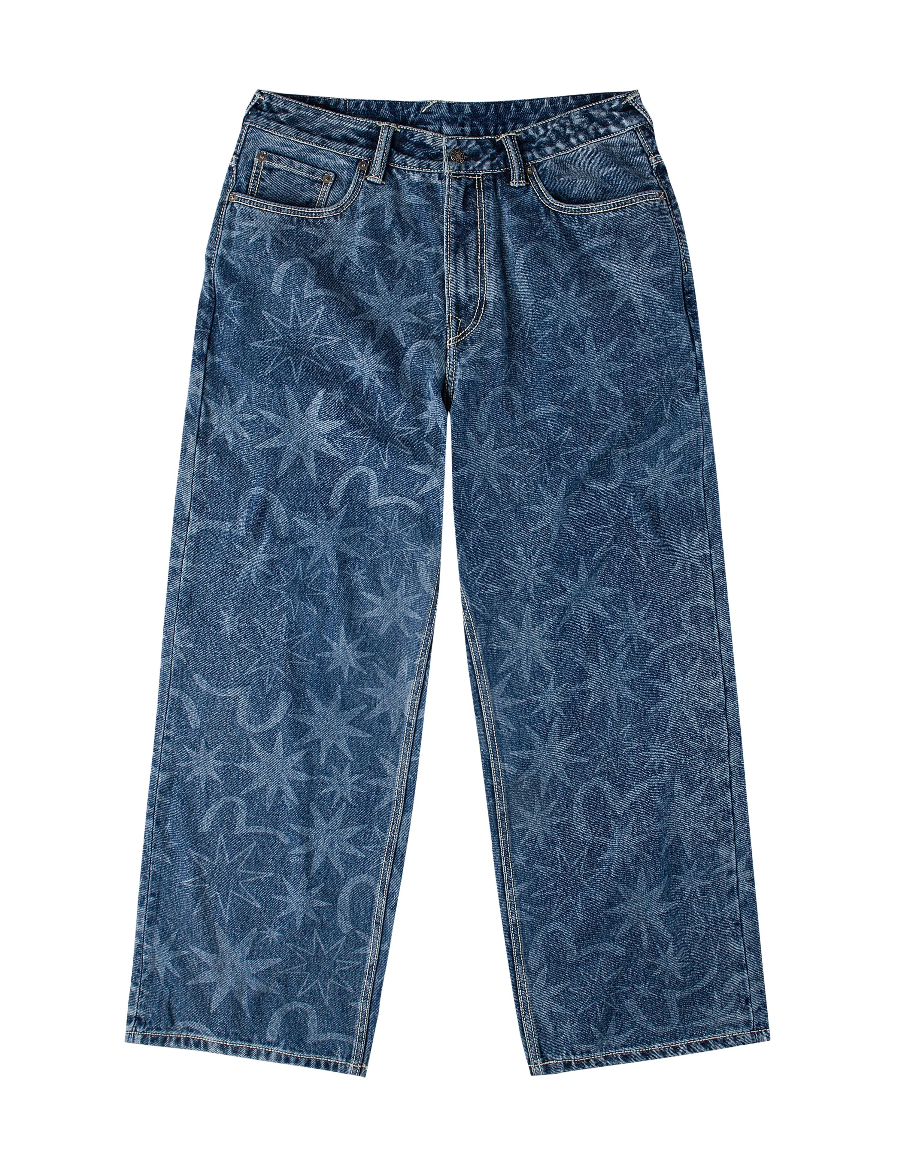 EVISU X GDC Allover Washed Print Relax Fit Jeans sold by Evisu product image thumbnail 2