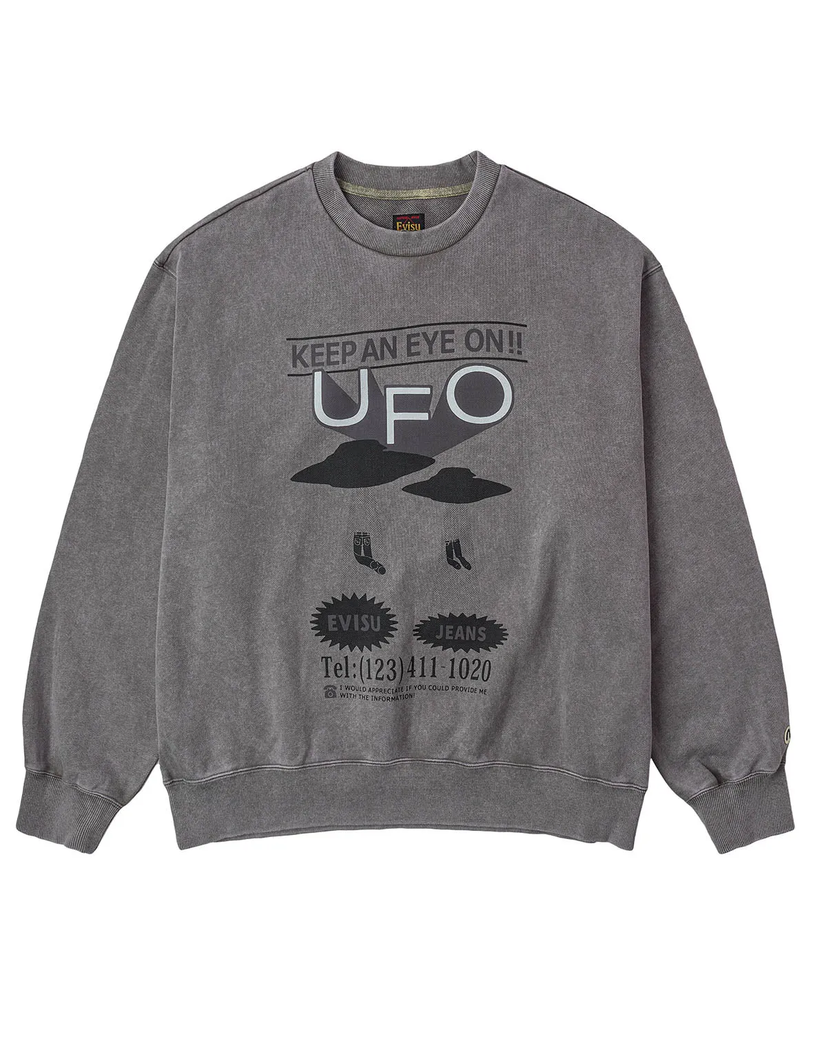 UFO Print and Seagull Appliqué Relax Fit Hoodie sold by Evisu product image thumbnail 2