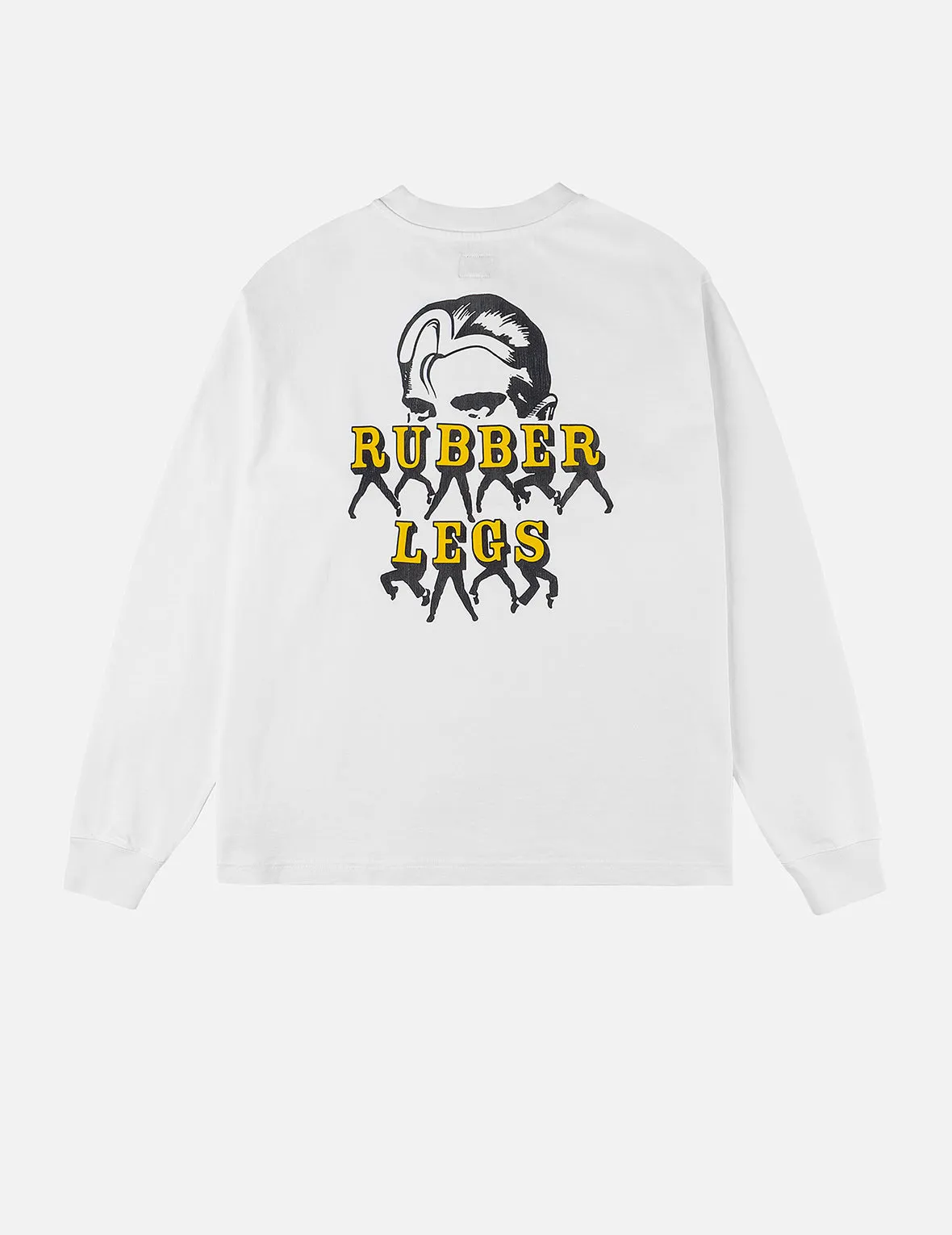 Seagull and Rubber Legs Print Relax Fit Long-sleeve T-shirt sold by Evisu product image thumbnail 5