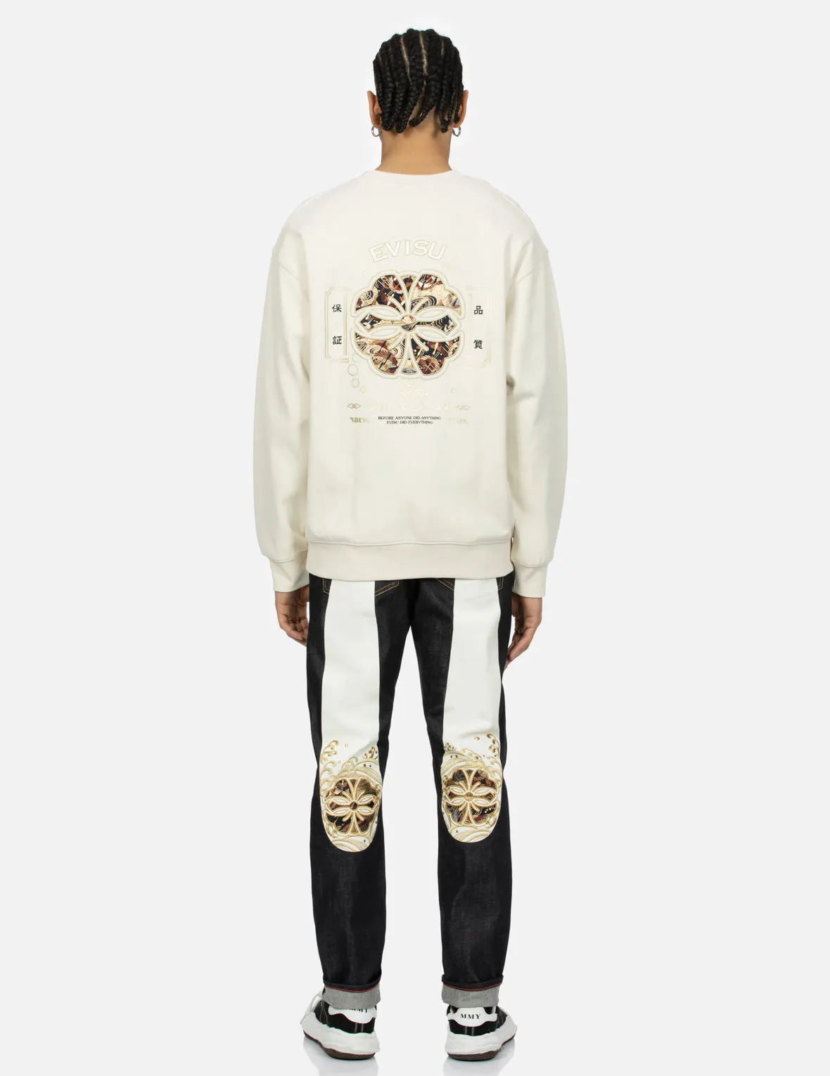 Kamon Brocade Applique Daicock Taper Fit Jeans #2017 sold by Evisu product image thumbnail 5