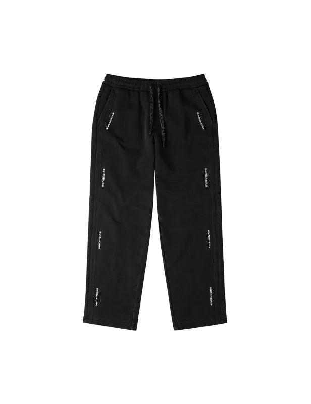 Logo Embroidery Relax Fit Sweatpants sold by Evisu