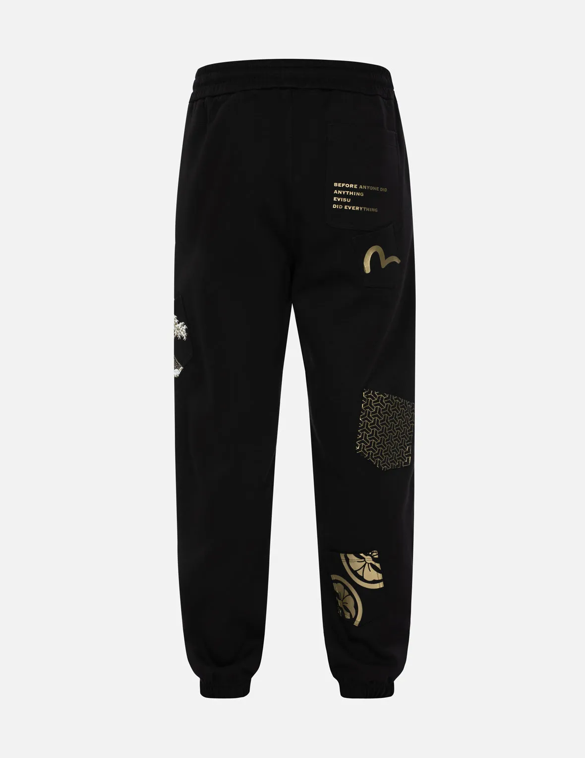 Multi Pocket and Logo Print Loose Fit Sweatpants sold by Evisu product image thumbnail 2