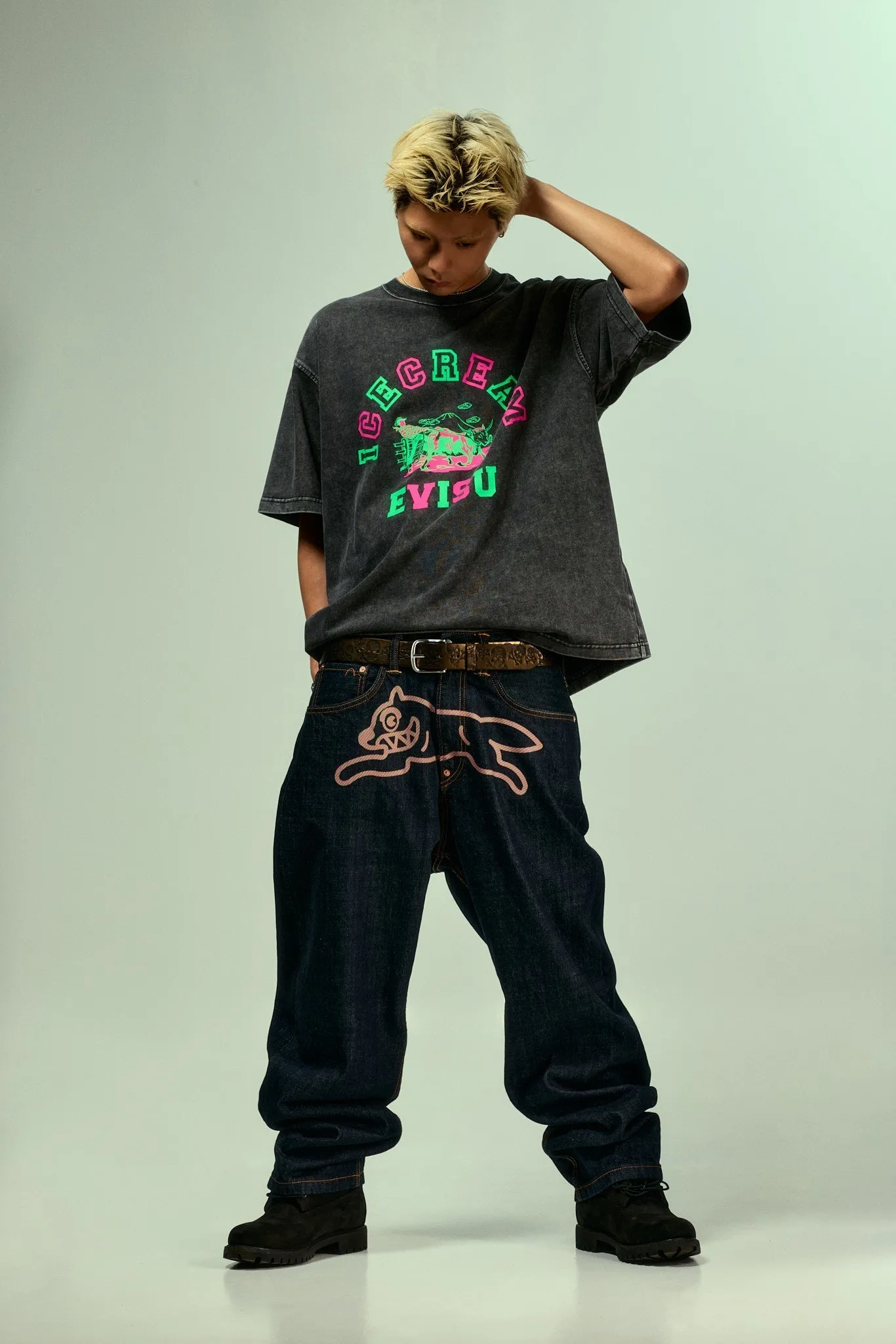 EVISU X ICECREAM Logo T-Shirt sold by Evisu product image thumbnail 5