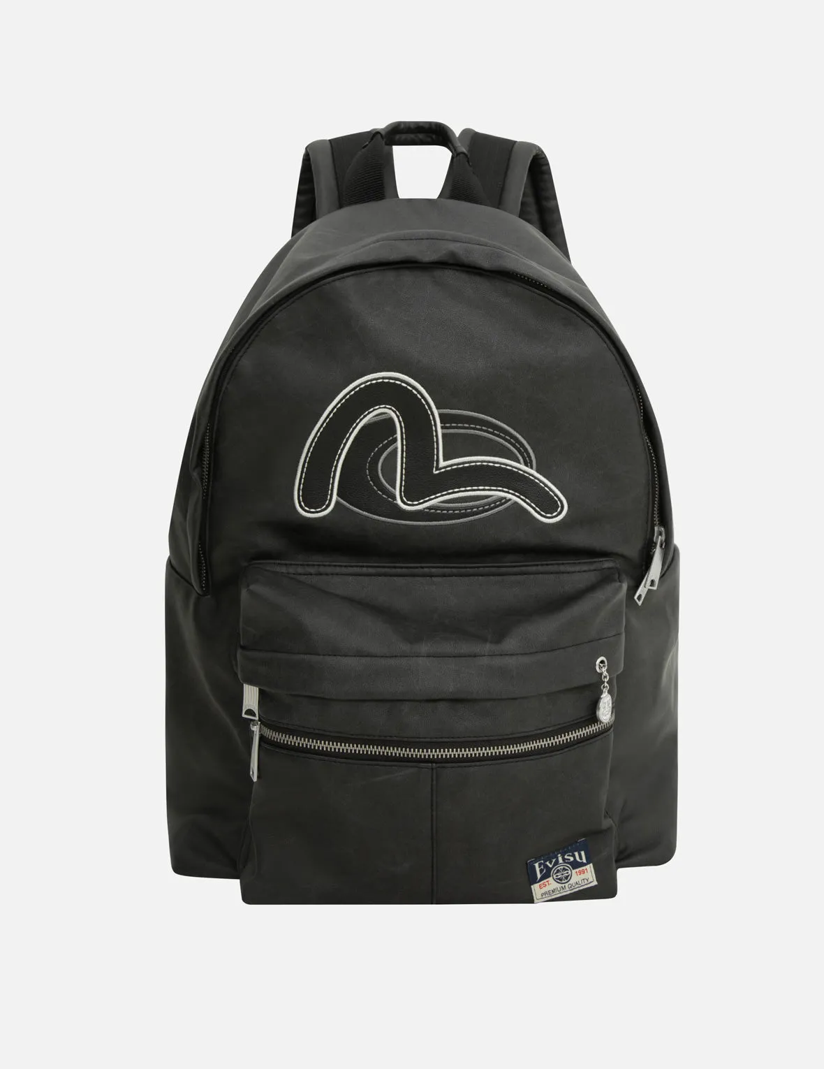 Seagull Embroidery Vegan Leather Backpack sold by Evisu