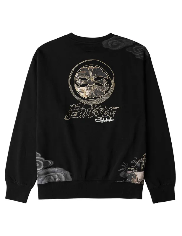 Kamon Embroidery Sweatshirt sold by Evisu