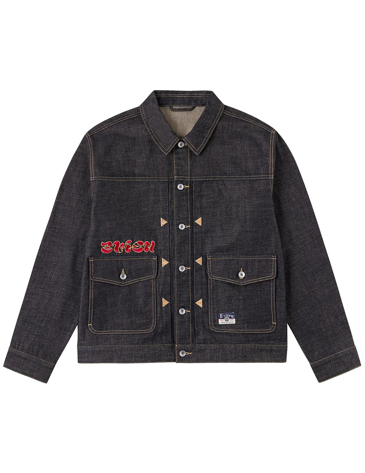 Leopard Embroidery Denim Jacket sold by Evisu product image thumbnail 2