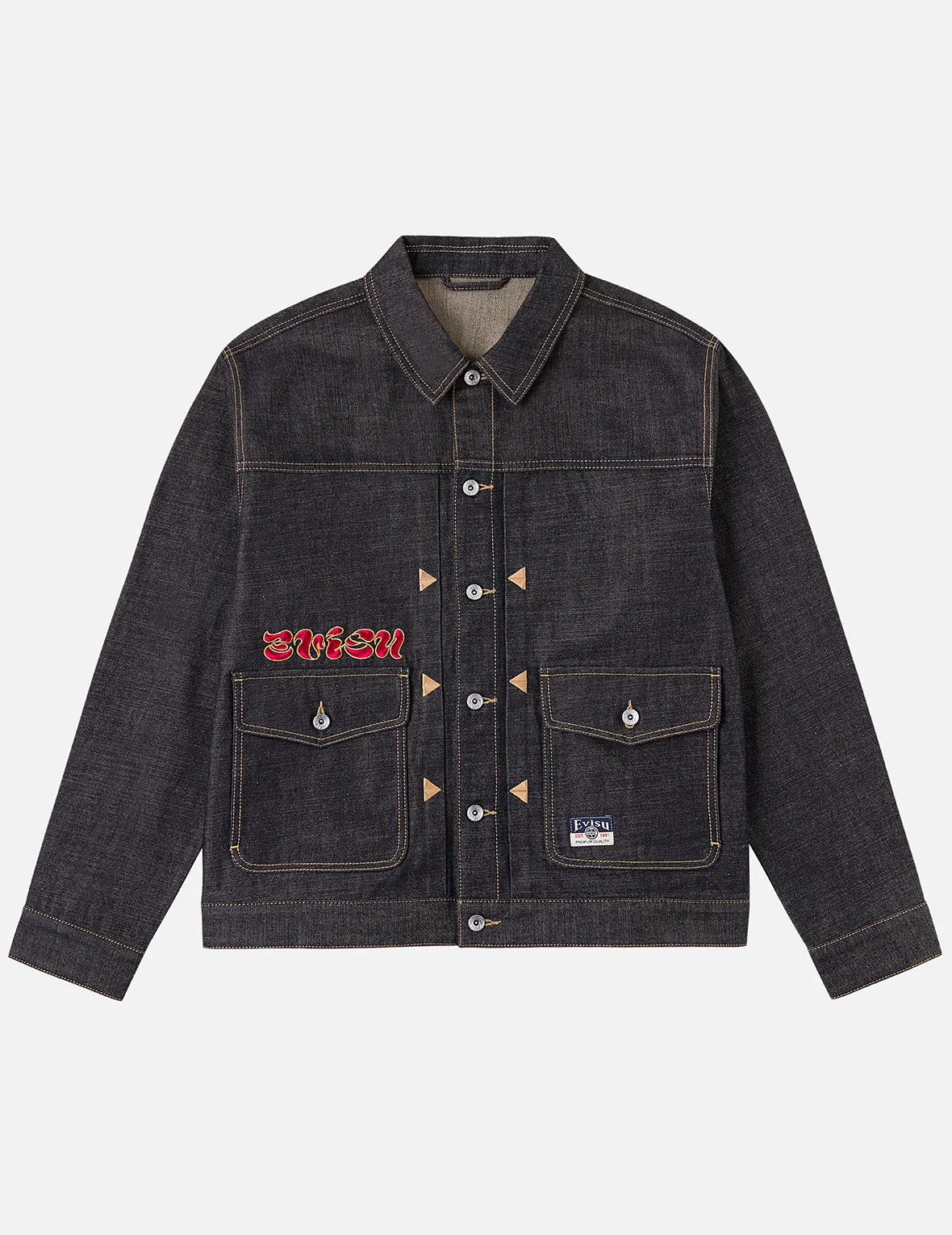 Leopard Embroidery Denim Jacket sold by Evisu product image thumbnail 4