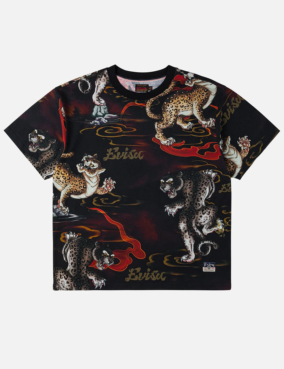 Leopard Allover Print T-Shirt sold by Evisu product image thumbnail 3