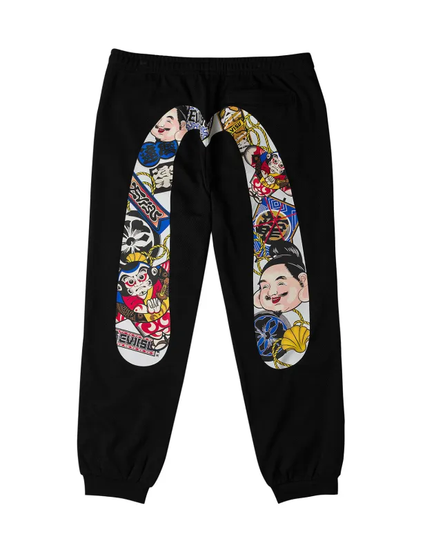 Japanese Kite Daicock Printed Sweatpants sold by Evisu